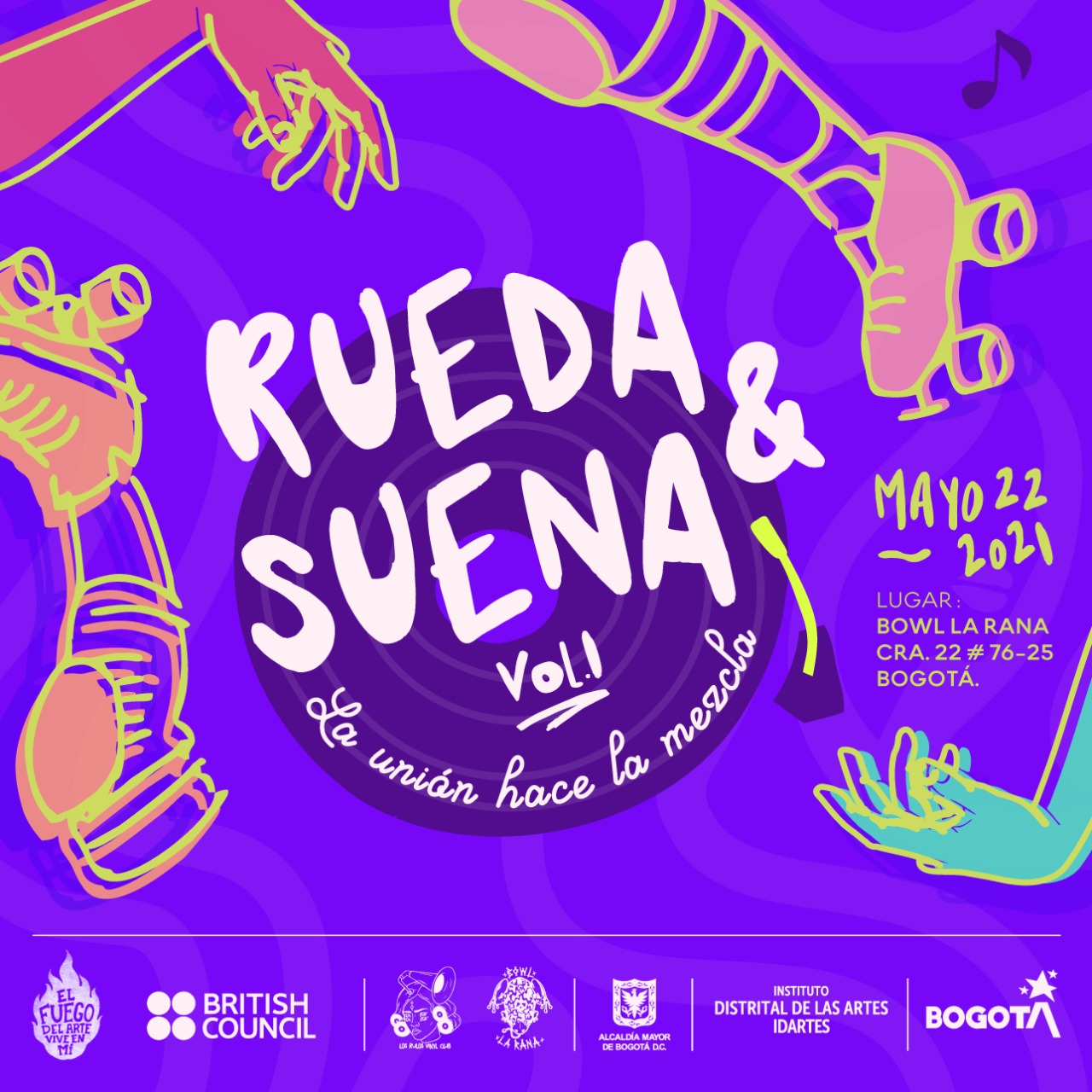 Los Rulos Vinyl Club presenta Rueda y Suena lectora de tracks