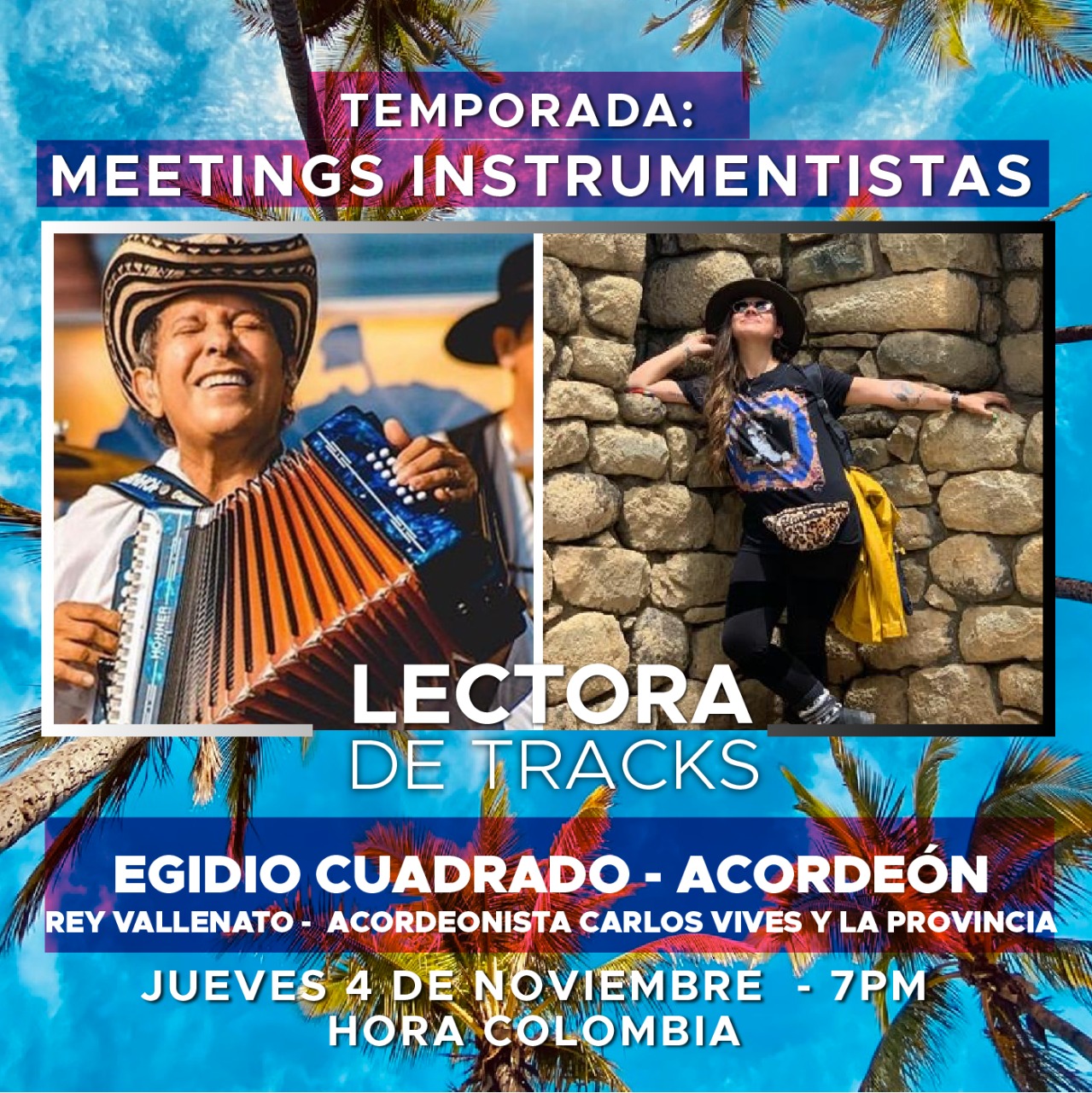 Egidio Cuadrado - Latin Grammy - Acordeón - Lectora de Tracks