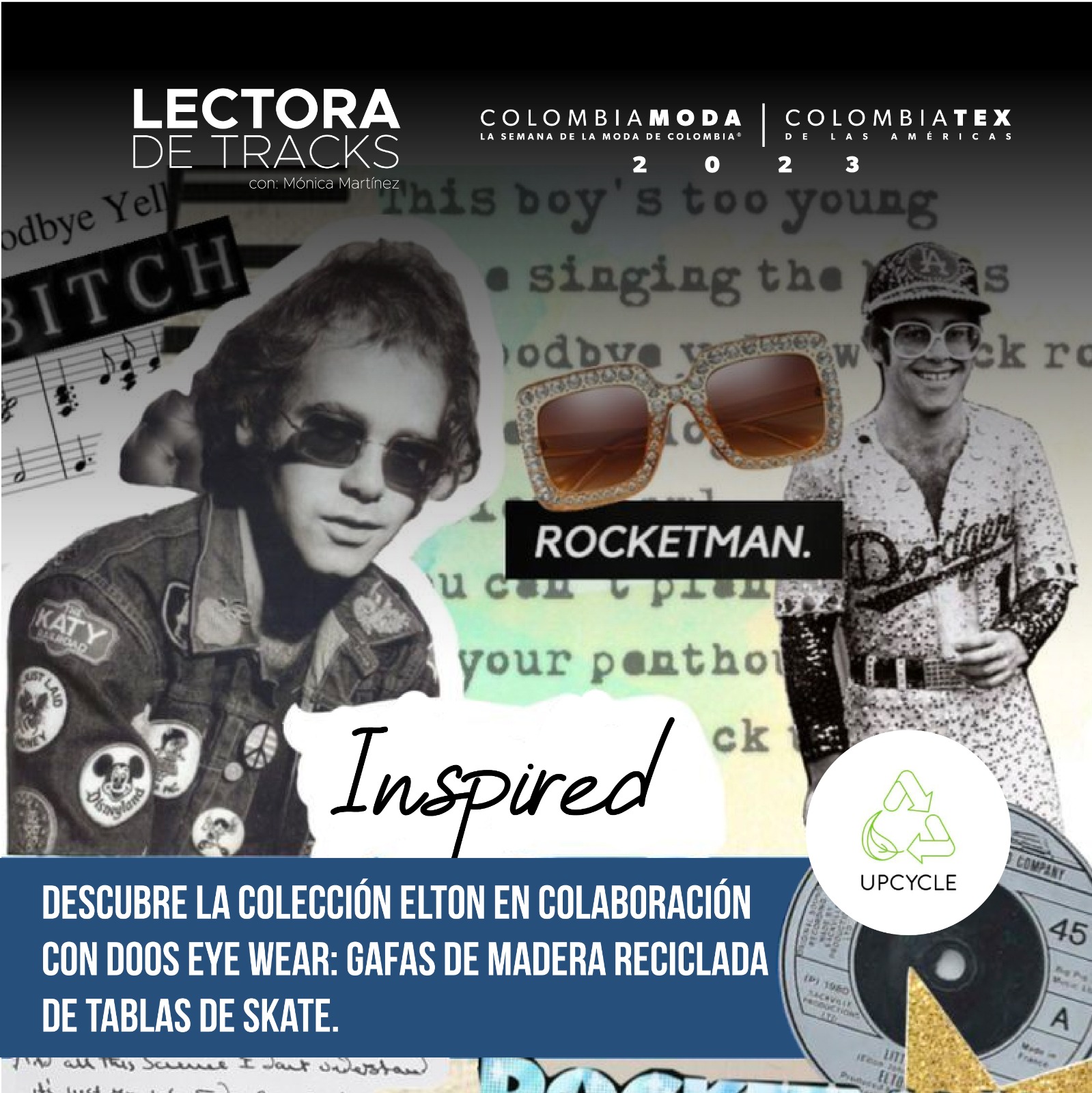 Portada lanzamiento colección Elton John por Lectora de Tracks