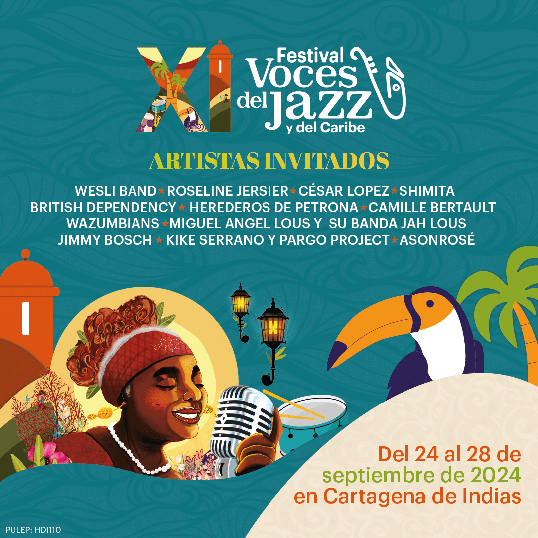 ¡Ya está a la venta la boletería para el Festival Voces del Jazz y del Caribe en Cartagena!